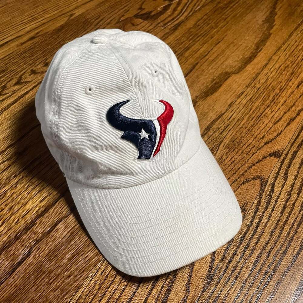 NFL Team Apparel Houston Texans Hat One Size White Baseball Cap